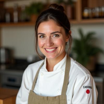 Portrait of Head Chef and Founder, Eleanor Vance